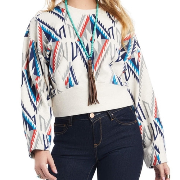 Ariat Tops - Ariat Limited Edition Chimayo Cropped Sweatshirt Medium